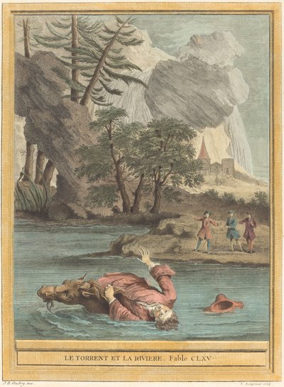 The Torrent and the River by Louis Simon Lempereur after Jean Baptiste Oudry