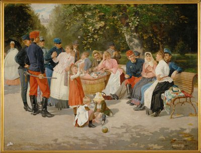 Nannies in a Park by Louis Uhl