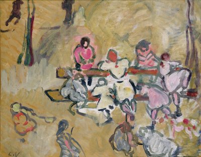 Children Playing in Rue Caulaincourt by Louis Valtat