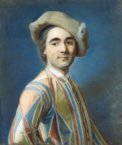 A Portrait of an Actor as Arlequin by Louis Vigee