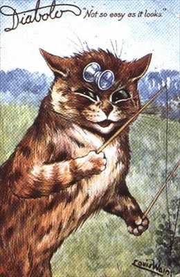 Diabolo - Not as easy as it looks by Louis Wain