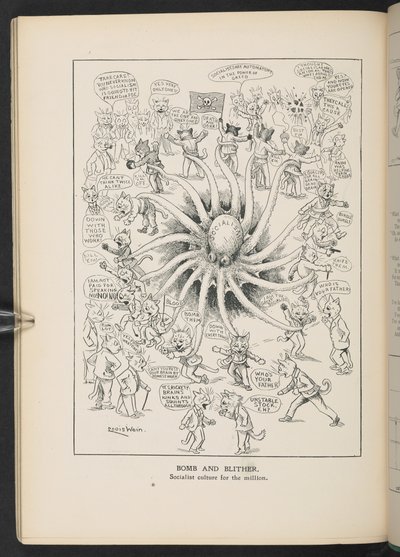 Socialism, from p.46, Louis Wain Annual by Louis Wain