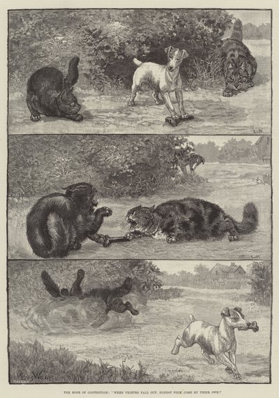 The Bone of Contention, When Thieves fall out, Honest Folk come by their own by Louis Wain