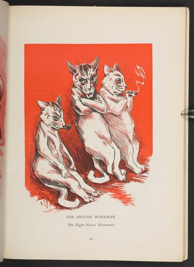 The British Workman – The Eight Hours Movement by Louis Wain