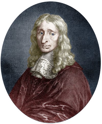 Francois Mansart (1598-1666) Architect of French King Louis XIII, Engraving, Colourized Document by Louis de (after) Namur