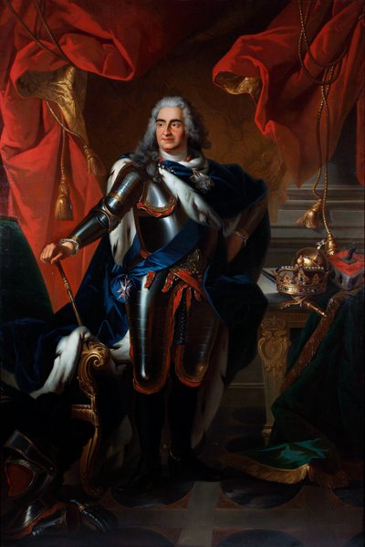 Portrait of Frederick Augustus of Poland and Saxony by Louis de (after) Silvestre