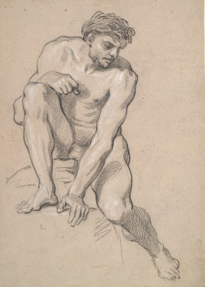 Study of a Male Nude by Louis de Boullogne the Younger