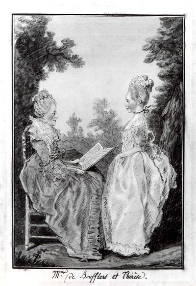 Madame la Comtesse de Boufflers and Thérèse by Louis de Carmontelle