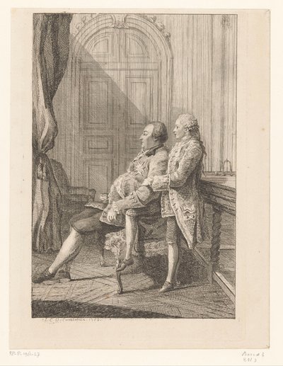 Portrait of Louis Philippe I of Orléans and His Son Louis Philippe II of Orléans by Louis de Carmontelle