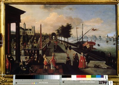 The Promenade Along the Seashore by Louis de Caulery