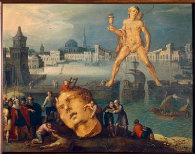 Seven Wonders of the World: The Colossus of Rhodes by Louis de Caulery