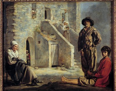 Peasants in Front of Their House by Louis le Nain
