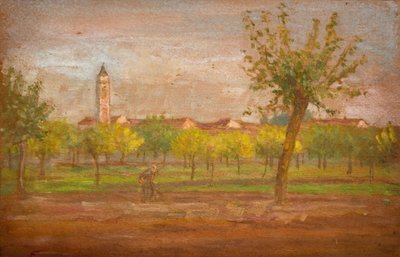 The Village of Cairate, Lombardy by Louisa Starr