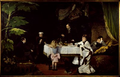 The Breakfast in the Greenhouse by Louise Abbéma