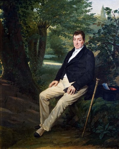 La Fayette in the Park of the Castle of La Grange by Louise Adeone Droelling