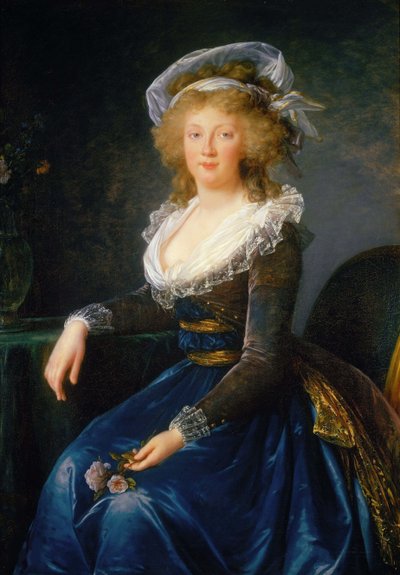 Portrait of Maria Theresa of Naples and Sicily by Elisabeth Louise Vigee Lebrun