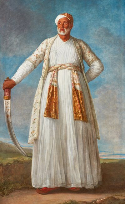 Portrait of Muhammad Dervish Khan, ambassador to the French court sent by Tipu Sultan by Elisabeth Louise Vigee Lebrun