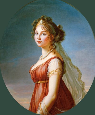 Portrait of Queen Louise of Prussia by Elisabeth Louise Vigee Lebrun