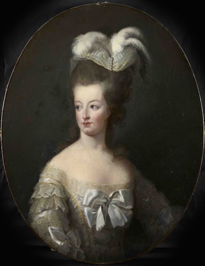 Portrait of Queen Marie Antoinette of France by Elisabeth Louise Vigee Lebrun