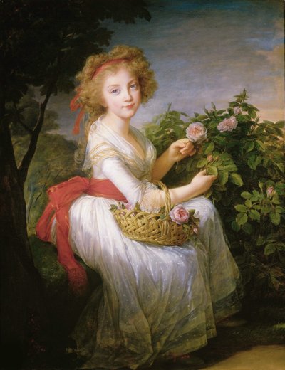 Princess Maria Cristina of Naples and Sicily by Elisabeth Louise Vigee Lebrun