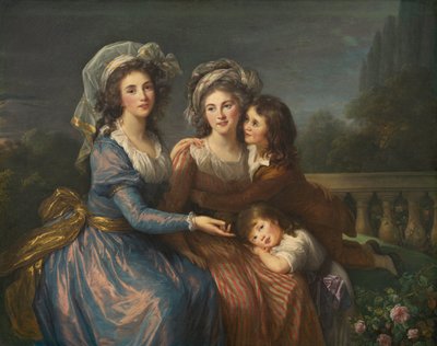 The Marquise de Pezay, and the Marquise de Rougé with Her Sons Alexis and Adrien by Elisabeth Louise Vigee Lebrun