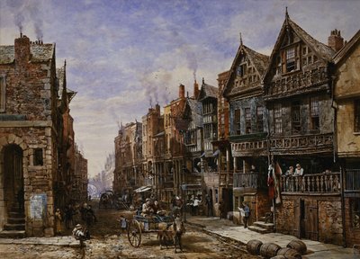 Watergate Street from the Corner of Crook Street, with Eastgate Beyond by Louise Ingram Rayner