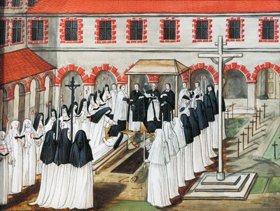 Port-Royal des Champs Abbey, The burial of a nun by Louise Magdeleine Hortemels