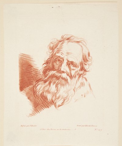 Portrait of an Old Man Facing Forward by Louise Rosalie Hémery