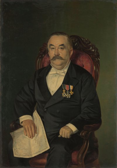 Johan François Adriaan Cateau van Rosevelt (1823-91), Head of the Construction Department and General Agent of Immigration in Suriname by Lovera
