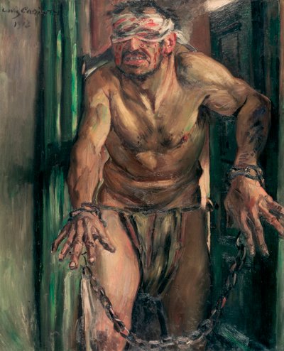 The Blinded Samson by Lovis  Corinth