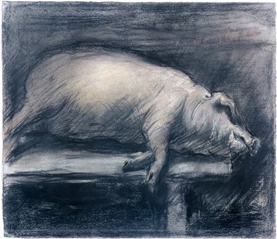 The Slaughtered Pig by Lovis  Corinth