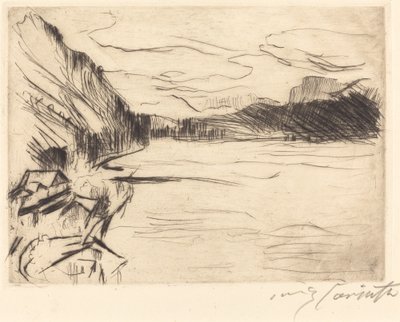On Walchen Lake, 1923 by Lovis Corinth