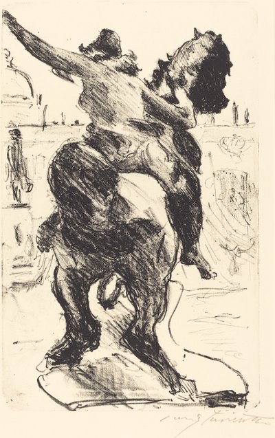 Statue of an Amazon on the Grand Staircase of the Old Museum, 1916 by Lovis Corinth
