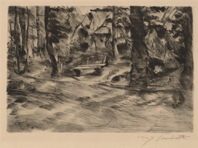 Bench in the Woods II by Lovis Corinth