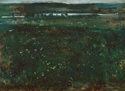 Near Unterschäftlarn on the Isar by Lovis Corinth