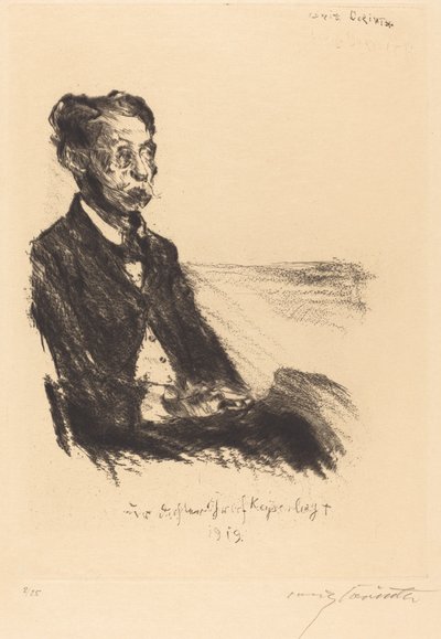 Portrait of Count Keyserling by Lovis Corinth