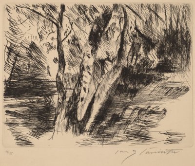 Birch Trees in the Tiergarten by Lovis Corinth