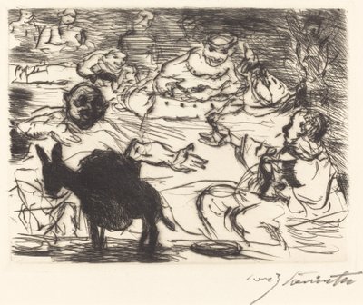 The Banquet of Trimalchio: pl. V by Lovis Corinth