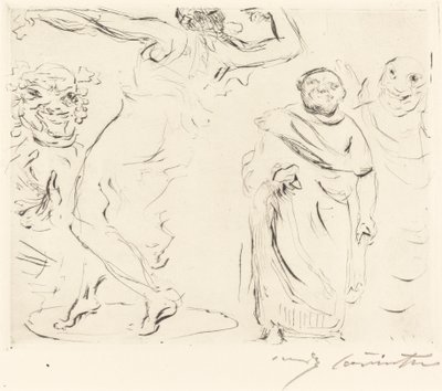 The Banquet of Trimalchio: pl. XI by Lovis Corinth