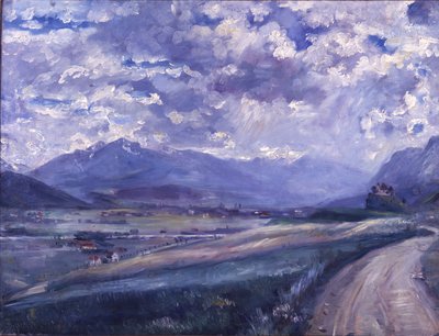 The Inn Valley near Thaur, Innsbruck by Lovis Corinth