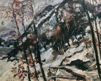 The Herzogstand at Walchensee in the Snow by Lovis Corinth