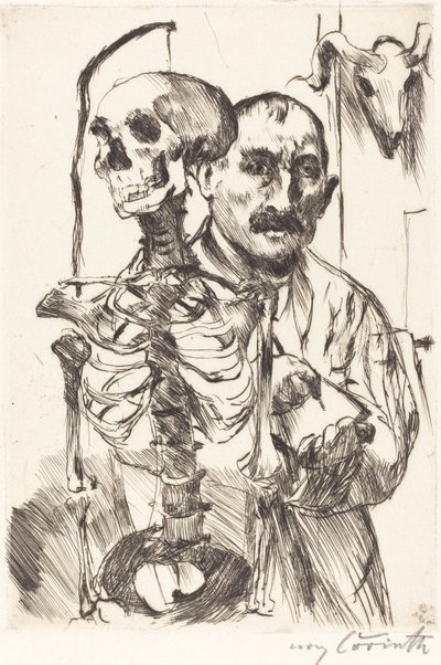 Der Künstler und der Tod II by Lovis Corinth
