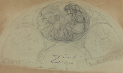 Fan Design [verso] by Lovis Corinth