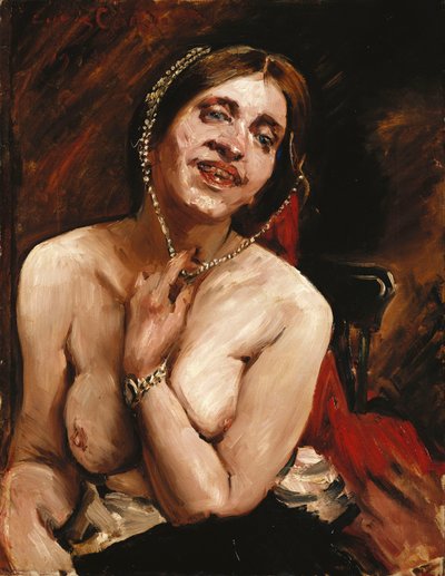 Female Nude in the Armchair by Lovis Corinth