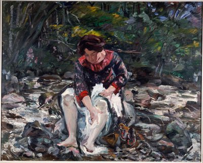 Girl in the Brook by Lovis Corinth
