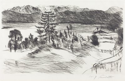 Large Walchensee Landscape, 1923 by Lovis Corinth