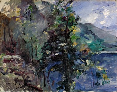 Jochberg at the lake of Walchensee by Lovis Corinth