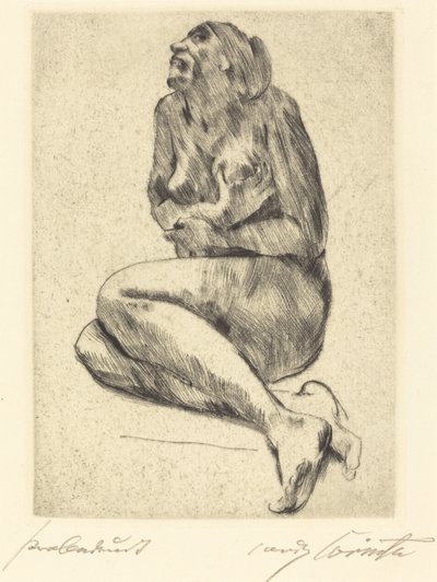 Crouching Female Nude, 1914 by Lovis Corinth