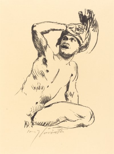 Kneeling Warrior I by Lovis Corinth