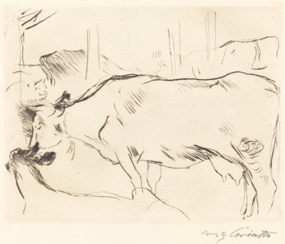 Cow Barn II by Lovis Corinth
